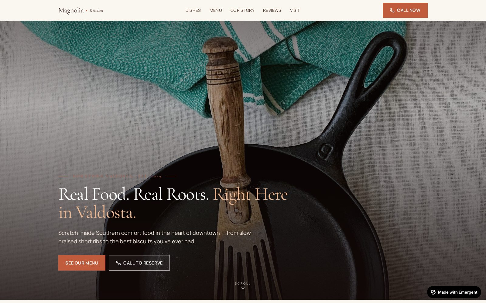 Local Restaurant demo site