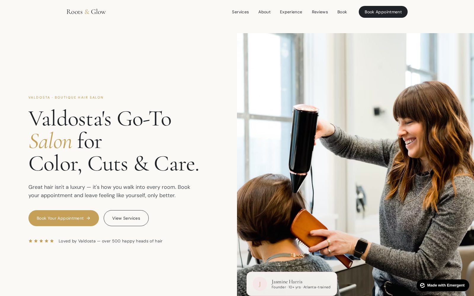 Hair Salon demo site